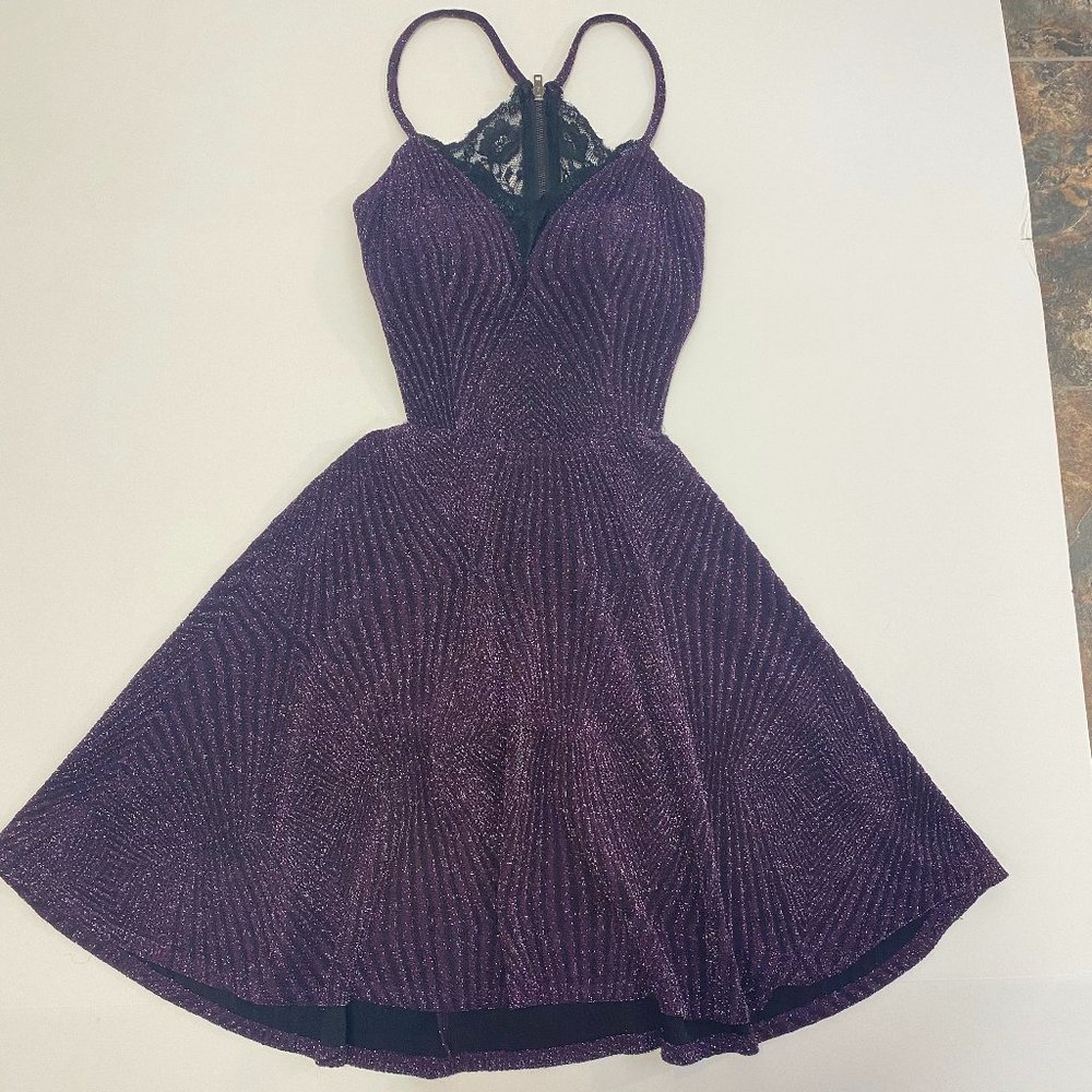 Xtraordinary Purple Sparkle Dress